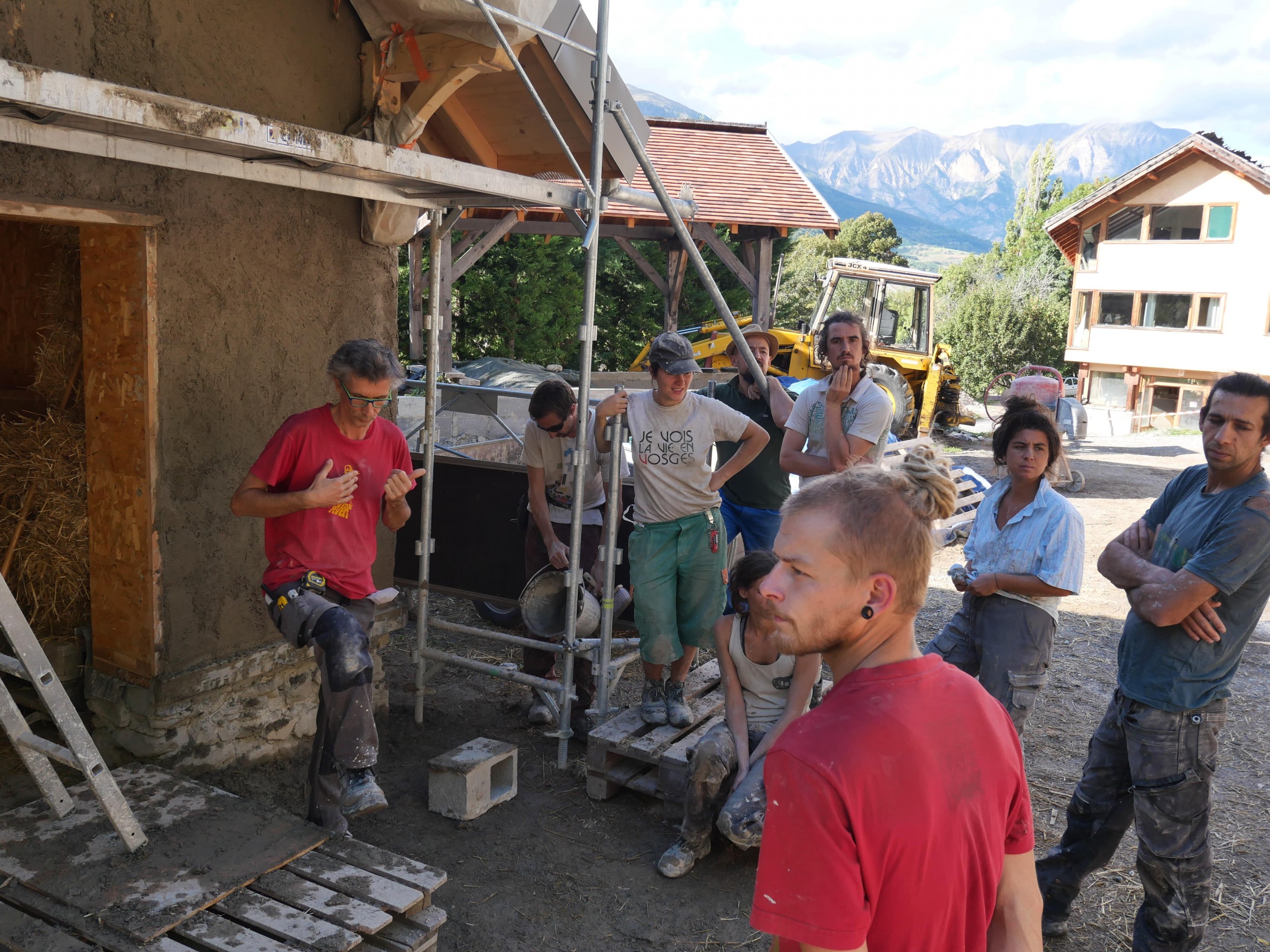 Mathieu sur un formation du Gabion