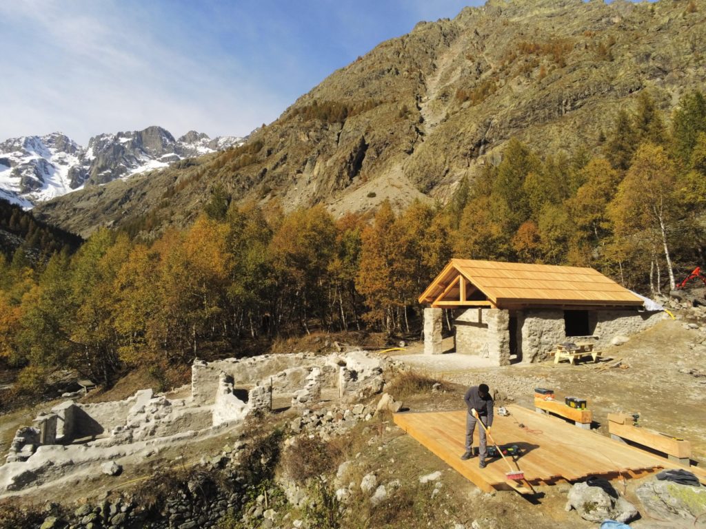 Restauration des ruines d’Entre-les-Aygues (Vallouise)